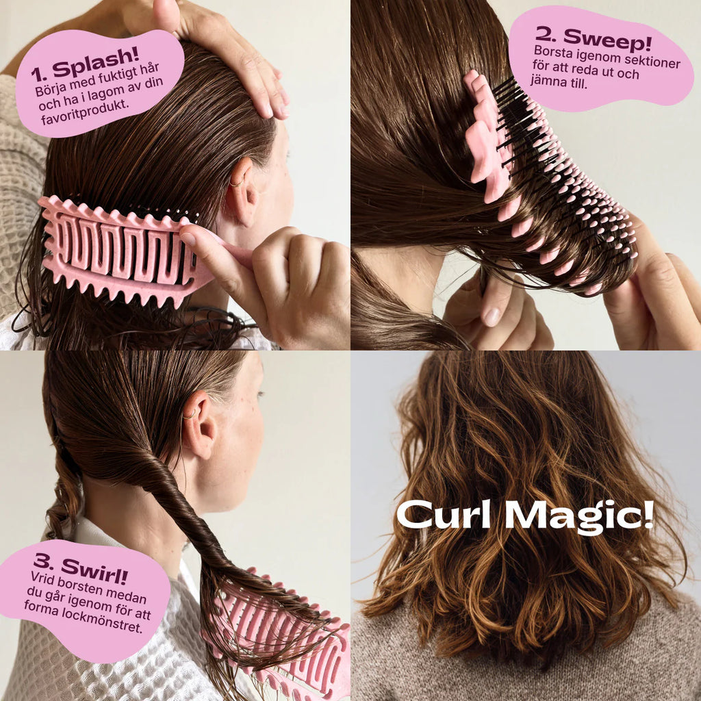 Curl Magic Brush Pink