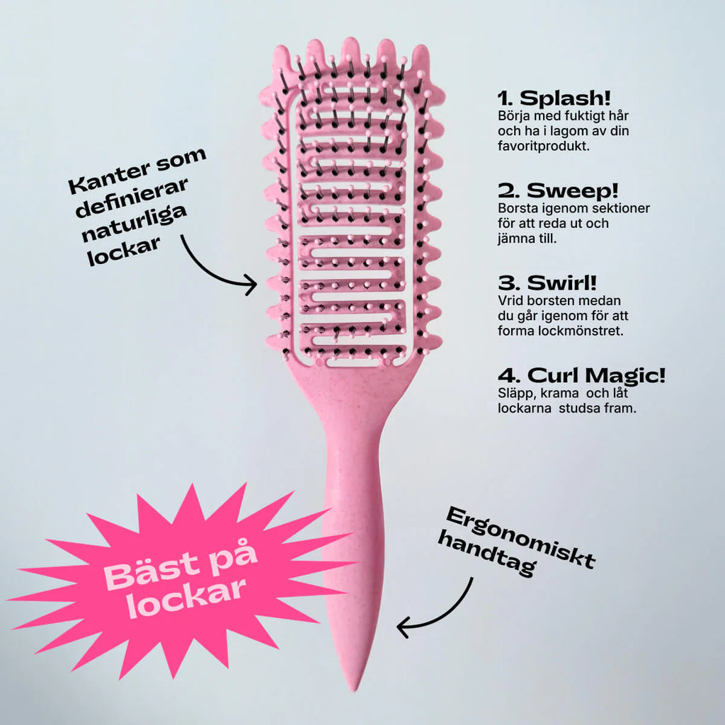 Curl Magic Brush Pink